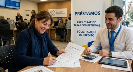 Mujer uruguaya solicitando el Préstamo Personal BBVA