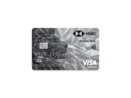 tarjeta de crédito Access Now Platinum del Banco HSBC