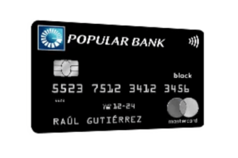 Tarjeta MasterCard Black Internacional del Banco Popular