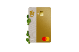 Tarjeta de crédito BAC Acumula Puntos Dorada MasterCard