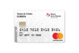Tarjeta de crédito del Banco de la Nación