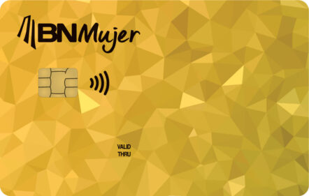 tarjeta BN Mujer Oro