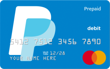 Tarjeta prepaga PayPal Mastercard