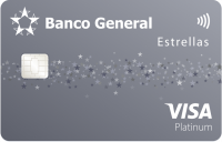 tarjeta de crédito Estrellas Visa Platinum del Banco General