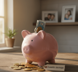 dinheiro poupado