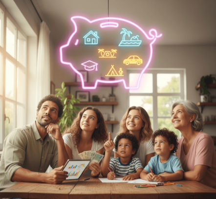 dinheiro em família