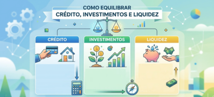 equilibrar crédito, investimentos e liquidez