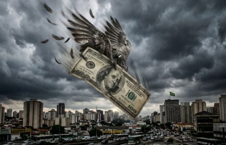 dólar em queda