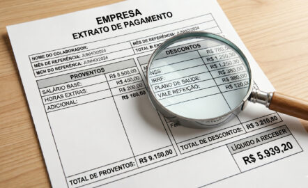 descontos no salário