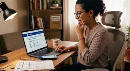 Tela do e-CAC mostrando a consulta restituição IR 2026 com status liberada