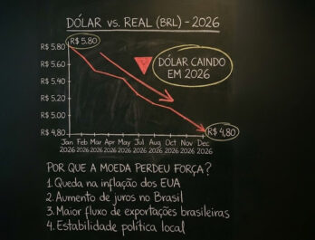 Dólar caindo em 2026: por que a moeda perdeu força?