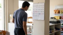 trabalhador marca duas folgas no calendário após a aprovação do fim da escala 6x1